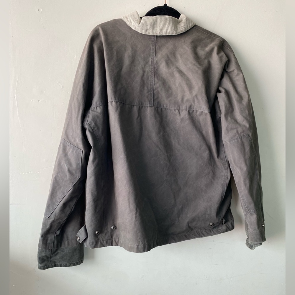 ATLAS Snow-Shoe Company Vintage Waxed Cotton Jacket Men's Large Gray Utility - Picture 3 of 9